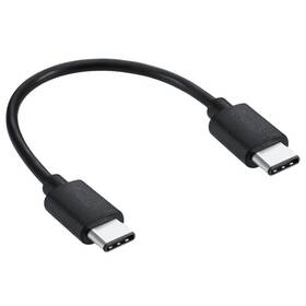 WG USB-C/USB-C, 20cm (8212) čierny