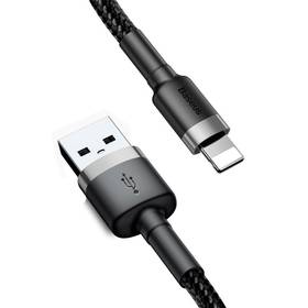 Baseus Cafule USB/Lightning, 1m (CALKLF-BG1) čierny/sivý