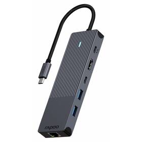 Rapoo 6-in-1 USB-C Multiport (UCM-2002) čierna
