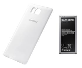 Bateria Samsung dla Galaxy Alpha Extra Battery z klapką  2500mAh (EB-EG850B) (EB-EG850BWEGWW) Biały