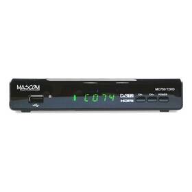 Odbiornik/Tuner Mascom MC750T2 HD (MC750T2HD) Czarny