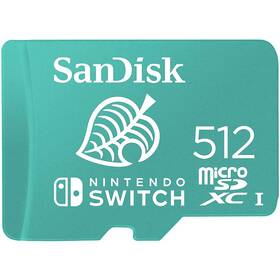 SanDisk Micro SDXC 512GB UHS-I U3 (V30) pro Nintendo Switch (100R/90W) (SDSQXAO-512G-GNCZN)