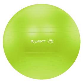 Piłka gimnastyczna LIFEFIT ANTI-BURST 75 cm Zielony