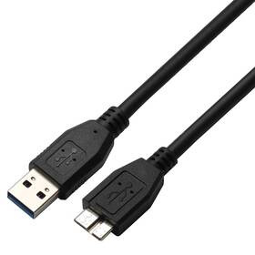 GoGEN USB A/micro USB B 3.0, 1,5m (MICUSB150MM14) čierny