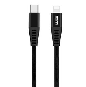 WG USB-C/Lightning MFi, 20cm (9014) čierny