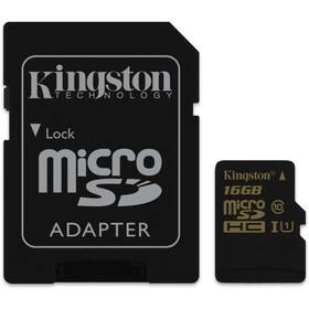 Karta pamięci Kingston MicroSDHC 16GB Class 10 UHS-1 U1 + adapter (SDCA10/16GB)
