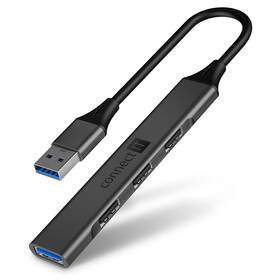 Connect IT USB-A (1xUSB-A 3.0, 3xUSB-A 2.0) (CHU-4050-AN) šedý