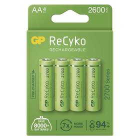 Batéria nabíjacia GP ReCyko, HR06, AA, 2600mAh, NiMH, krabička 4ks (B21274)