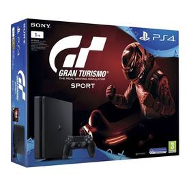 Konsola do gier Sony PlayStation 4 1TB + Gran Turismo Sport + PS Plus 14 dní (PS719907268) Czarna