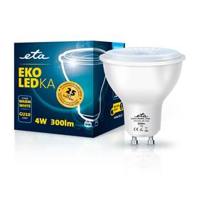 LED žiarovka ETA EKO LEDka bodová 4W, GU10, teplá biela (GU10W4WW)