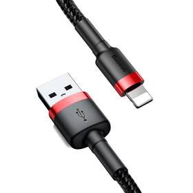 Baseus Cafule USB/Lightning, 1,5A, 2m (CALKLF-C19) černý/červený