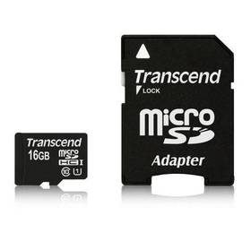 Transcend MicroSDHC Premium 16GB UHS-I U1 (45MB/s) + adapter (TS16GUSDU1)
