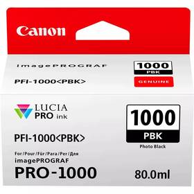 Tusz Canon PFI-1000 PBK, 80 ml, foto černá (0546C001)