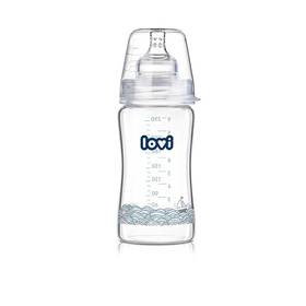 Butelka dla niemowląt LOVI Diamond Glass 250ml Marine szklana