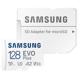 Samsung Micro SDXC EVO Plus 128GB UHS-I U3 (130R/30W) + SD adaptér (MB-MC128KA/EU)