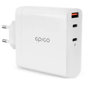 Epico USB, 2x USB-C, GaN 140W (9915101100142) bílá