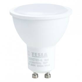 Żarówka LED Tesla bodová, 7W, GU10, teplá bílá (GU100730-4)