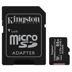 Kingston Canvas Select Plus MicroSDXC 64GB UHS-I U1 (100R/10W) + adapter (SDCS2/64GB)