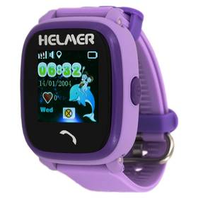 Inteligentny zegarek Helmer LK 704  z GPS lokalizatorem (Helmer LK 704 V) Purpurowe