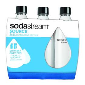 SodaStream Lahev SOURCE/PLAY 3Pack 1l čierne/plast