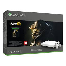 Konsola do gier Microsoft Xbox One X 1 TB + Fallout 76 Robot White Special Edition (FMP-00057)
