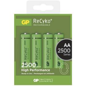 Bateria Ładowanie GP ReCyko+ AA, HR06, 2500mAh, Ni-MH, krabička 4ks (1032214113)