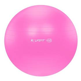 Gymnastický míč LIFEFIT Anti-Burst 55 cm - różowa
