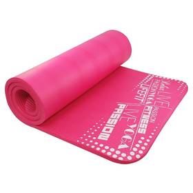 Mata LIFEFIT Yoga Mat Exkluziv Plus 180 x 60 x1,5cm Różowa