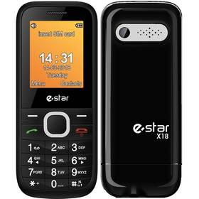 eStar X18 Dual Sim (EST000058) černý/stříbrný