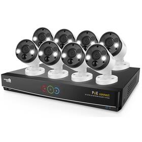 iGET HGNVK164908 Homeguard 4K UltraHD NVR PoE CCTV set 16CH + 8x kamera 4K so zvukom, LED a Smart detekciou (HGNVK164908)