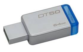 Pendrive, pamięć USB Kingston DataTraveler 50 64GB (DT50/64GB) Niebieski/metal