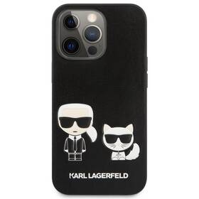 Karl Lagerfeld and Choupette Leather na Apple iPhone 13 Pro Max (KLHCP13XPCUSKCBK) černé (lehce opotřebené 8801659270)