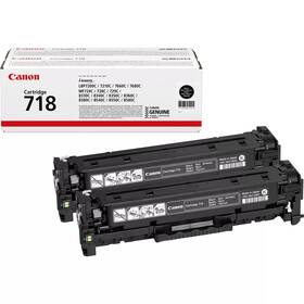 Toner Canon CRG-718Bk, 2 x 3400 stran (2662B005) Czarny