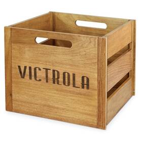Pudełko Victrola do bezpiecznego przechowywania do 70 płyt winylowych. (VA-20-MAH-EU) Drewno