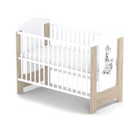 Drewniane łóżeczko dla dziecka Baby Sky ELLA 110 dąb