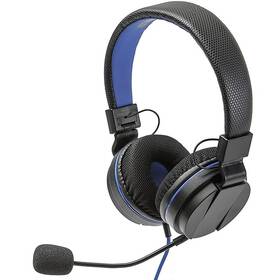 Zestaw słuchawkowy SnakeByte HEAD:SET 4 (PS4) (SB913082) Czarny/Niebieski
