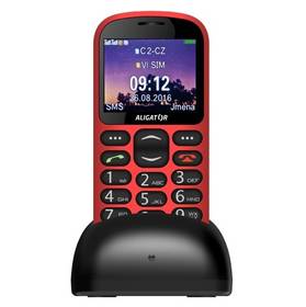  Mobilný telefón Aligator A880 GPS Senior (A880RD) červený 