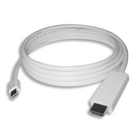 PremiumCord Mini DisplayPort / HDMI, M/M, 1m (kportadmk01-01) bílý