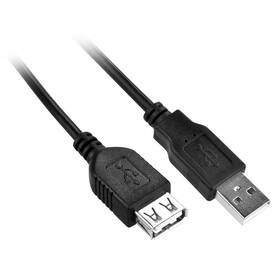 GoGEN USB, 1,5m, prodlužovací (GOGUSBAA150FM01) čierny