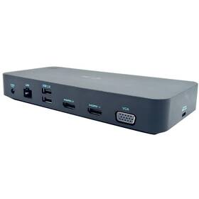 Stacja dokująca i-tec USB 3.0/USB-C/Thunderbolt, 3x Display + Power Delivery 100W (CATRIPLEDOCKVGAPD)