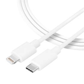 Tactical Smooth Thread USB-C/Lightning, 1 m biely