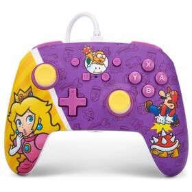 PowerA Enhanced Wired pre Nintendo Switch - Princess Peach Battle (NSGP0092-01)
