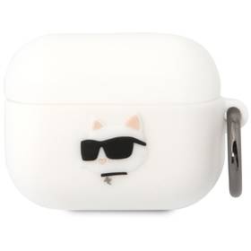 Etui / Pokrowiec Karl Lagerfeld 3D Logo NFT Choupette Head na Airpods Pro (KLAPRUNCHH) białe