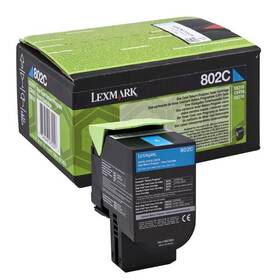 Toner Lexmark 80C20C0, 1000 stran, pro CX310dn, CX310n, CX410de, CX410 (80C20C0) błękitny