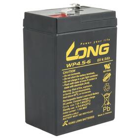 Olovený akumulátor Long 6V 4,5Ah F1 (PBLO-6V004,5-F1A)