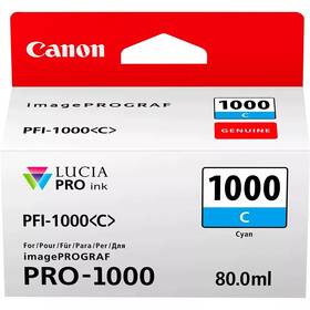 Canon PFI-1000 C, 80 ml (0547C001) azurová