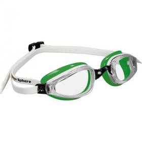 Męskie okulary pływackie Michael Phelps Aqua Sphere K180 clear białe/Zielone