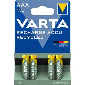 Varta Recycled HR03, AAA, 800mAh, Ni-MH, blister 4ks (56813101404)