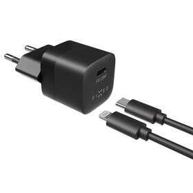 FIXED Mini USB-C PD 20W, MFI + Lightning kabel 1m (FIXC20M-CL-BK) černá