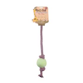 Zabawka dla zwierząt BecoPets Beco piłka na linie L (50 cm) Zielona